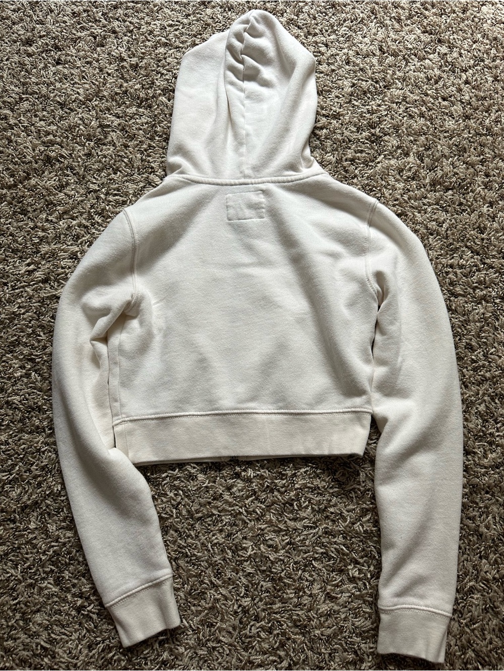 American Eagle Outfitters Off-White Hooded Zip Jacket - Picture 6 of 6